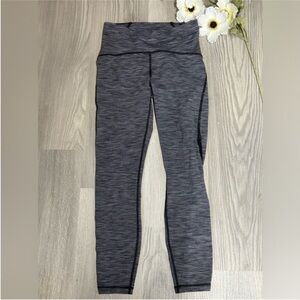 LULULEMON |6| Train Times 7/8 Pant Wee Are From Space Black Slate Leggings